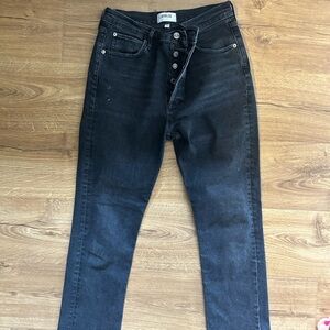 Agolde Women's Dark Wash Skinny Jeans